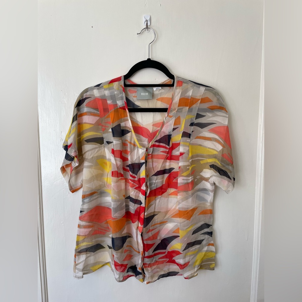 Anthropologie Silk Blouse Shirt